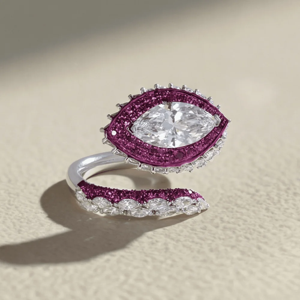 Lab-grown diamond ring