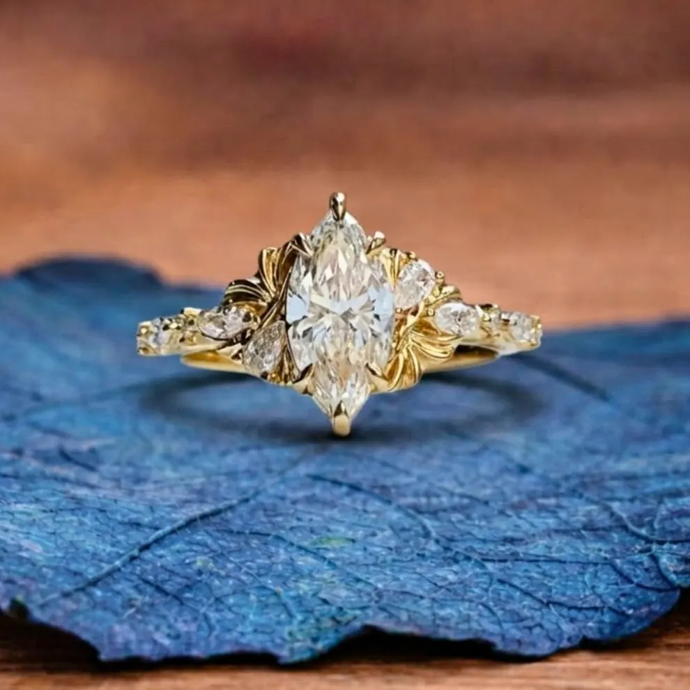 Lab-grown diamond ring