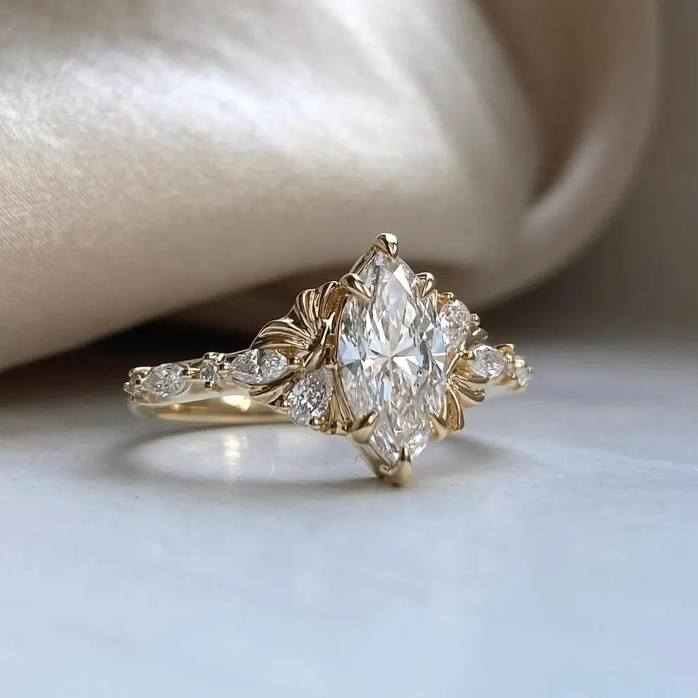 Lab-grown diamond ring