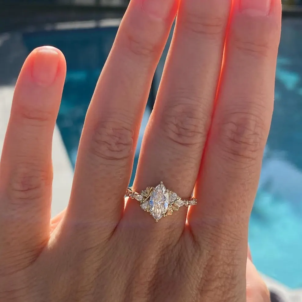 Lab-grown diamond ring