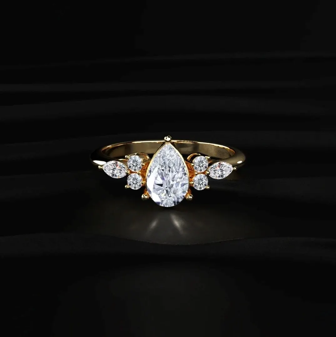 Lab-grown diamond ring