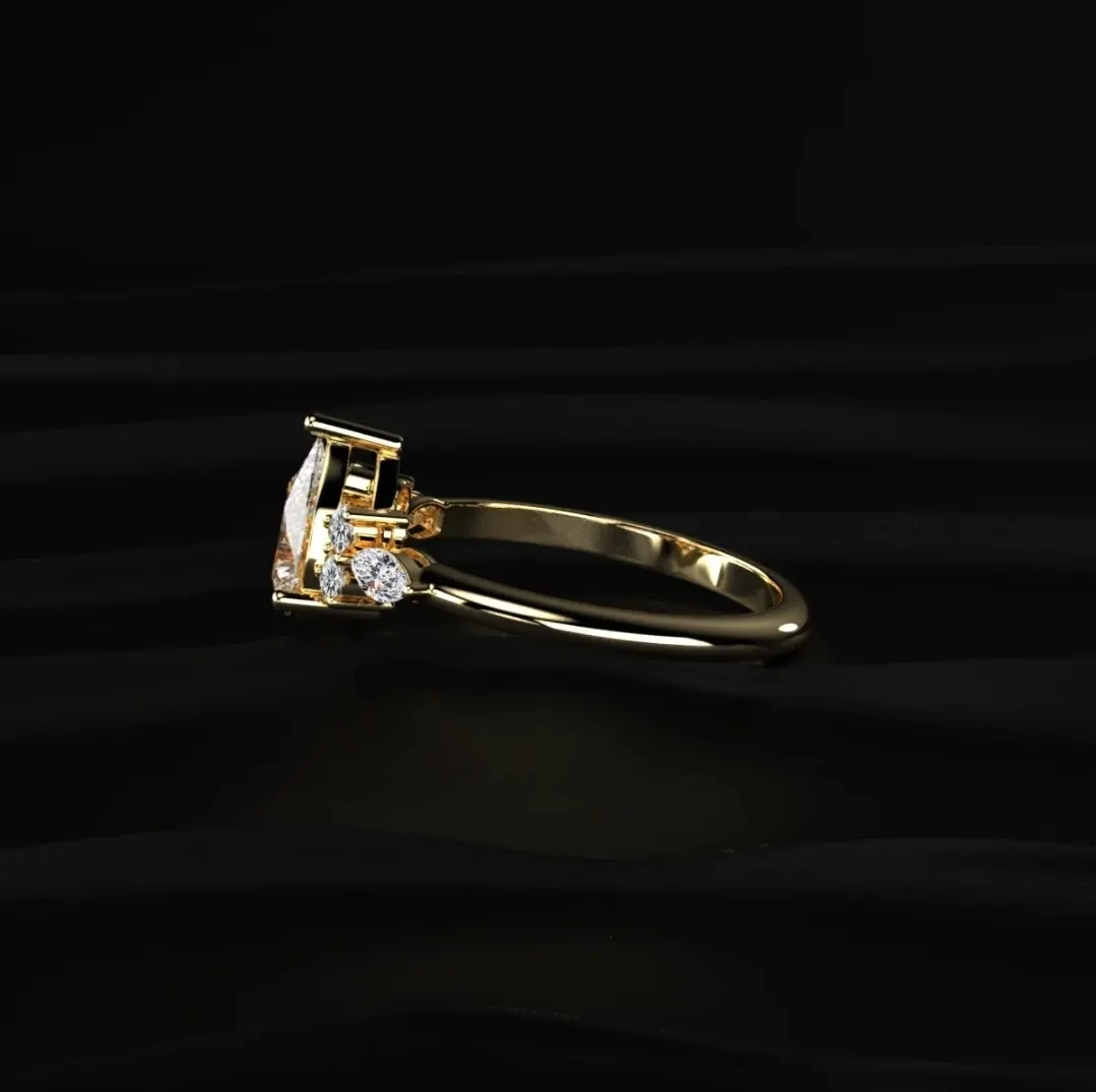 Lab-grown diamond ring