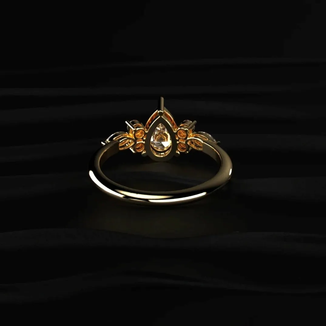 Lab-grown diamond ring