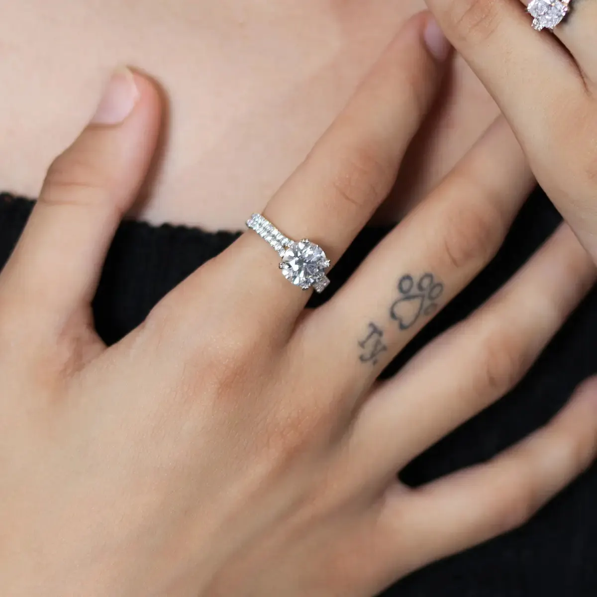 Lab-grown diamond ring