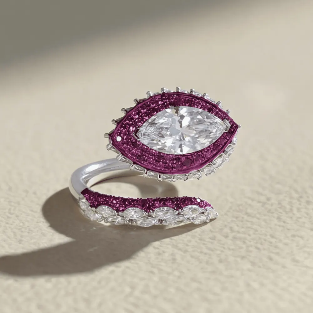 Lab-grown diamond ring