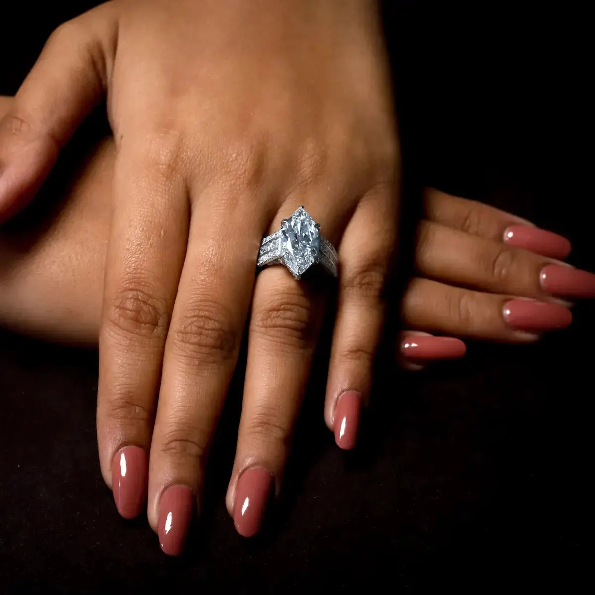 Lab-grown diamond ring