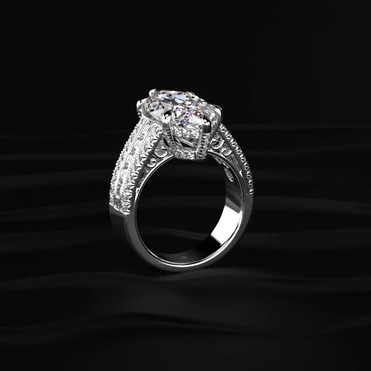 Lab-grown diamond ring