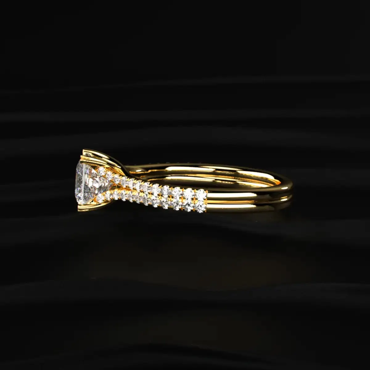 Lab-grown diamond ring