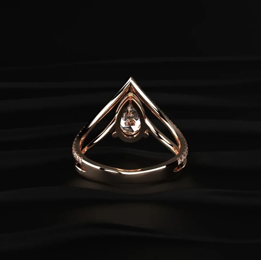 Lab-grown diamond ring