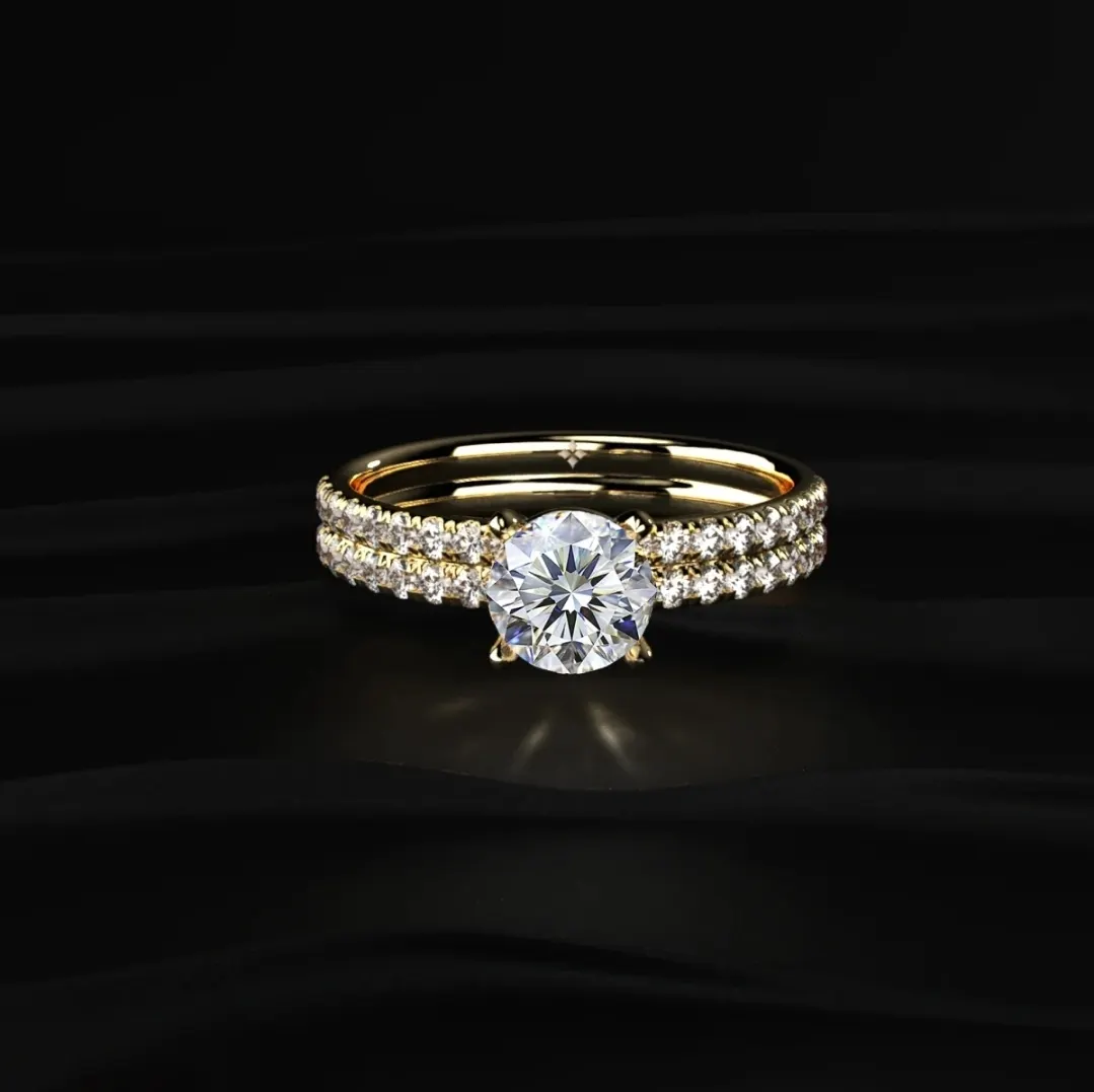 Lab-grown diamond ring